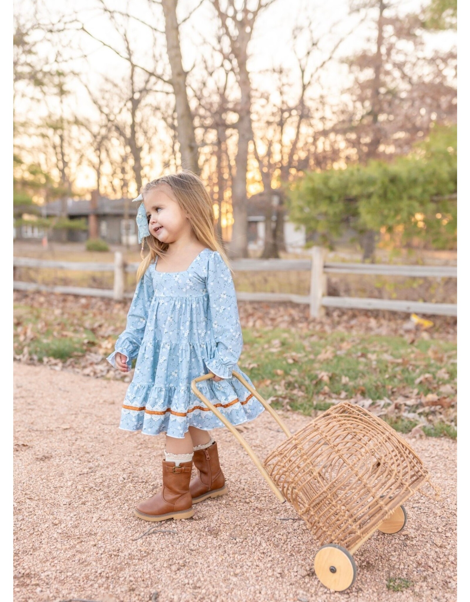 Be Girl Clothing Be Girl- Cotton Fields Garden Twirler