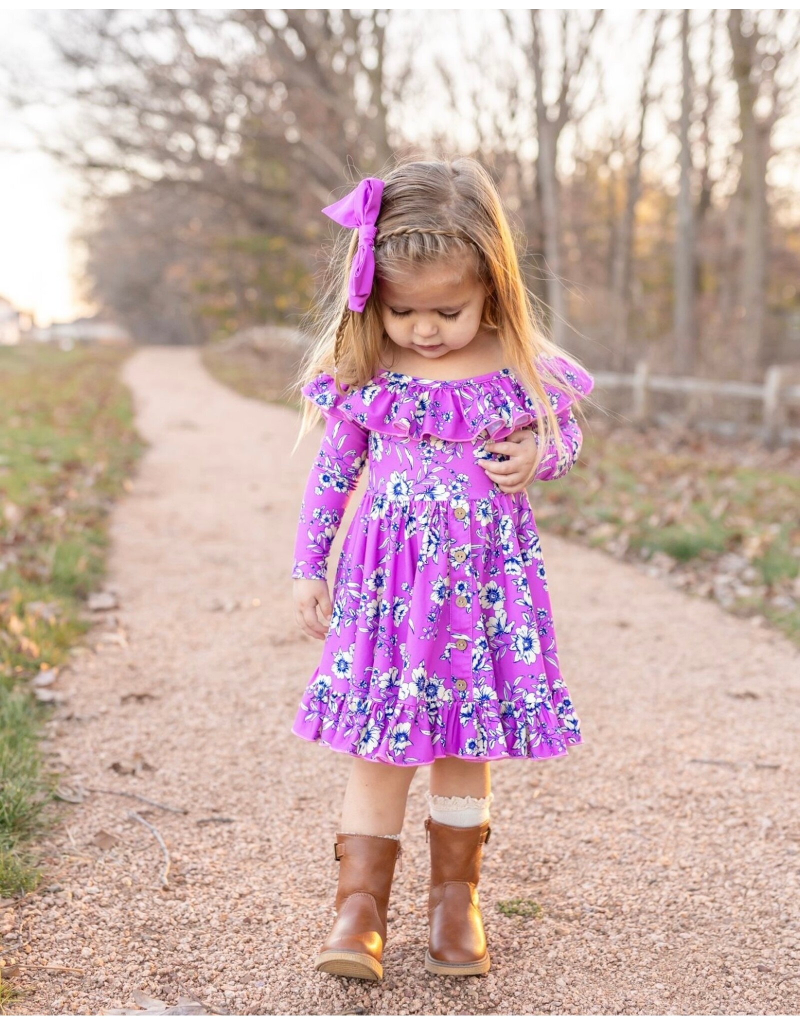 Be Girl Clothing Be Girl- Golden Plum Brea Dress