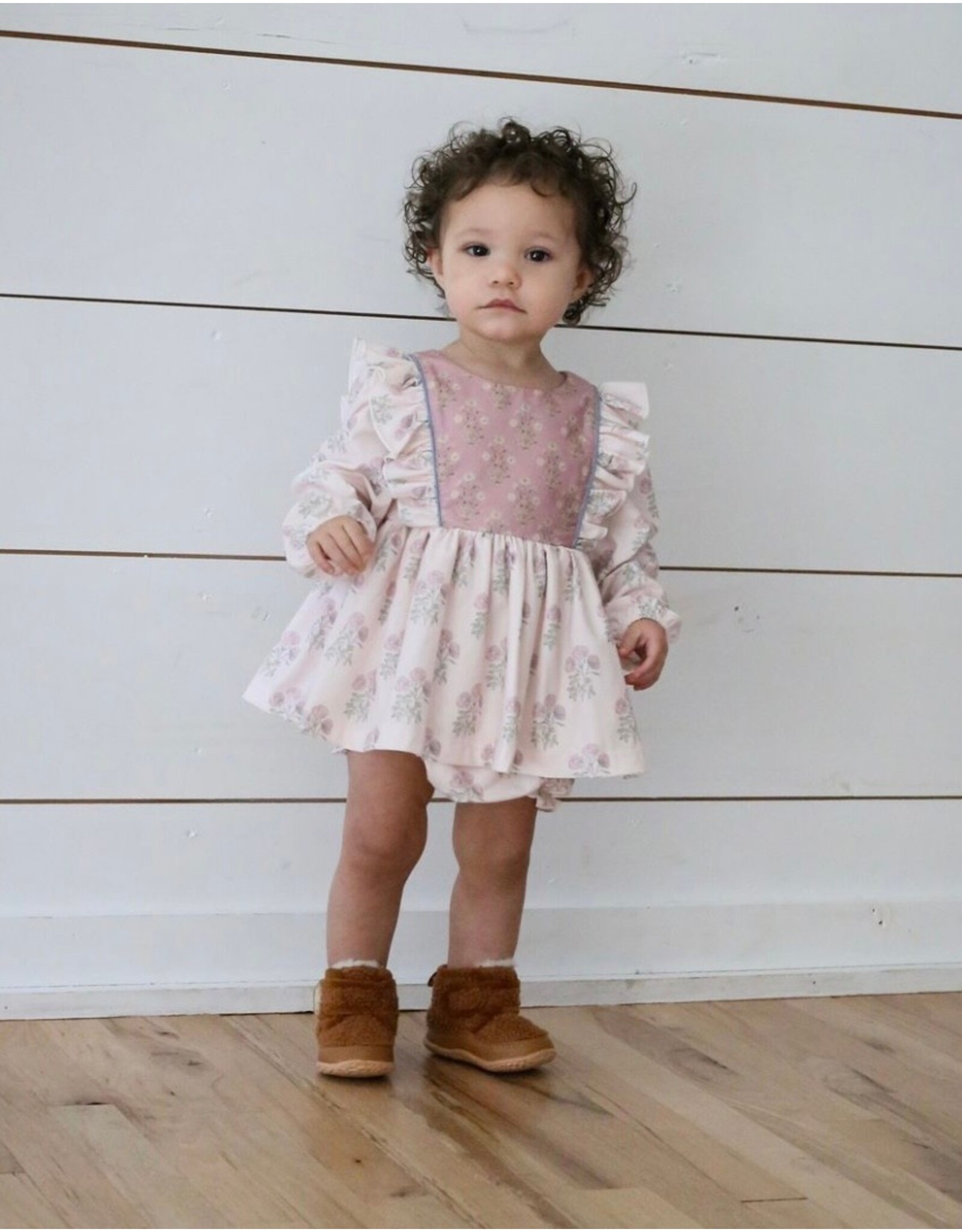 Be Girl Clothing Be Girl- Rose Floral Ruffle Lap Set
