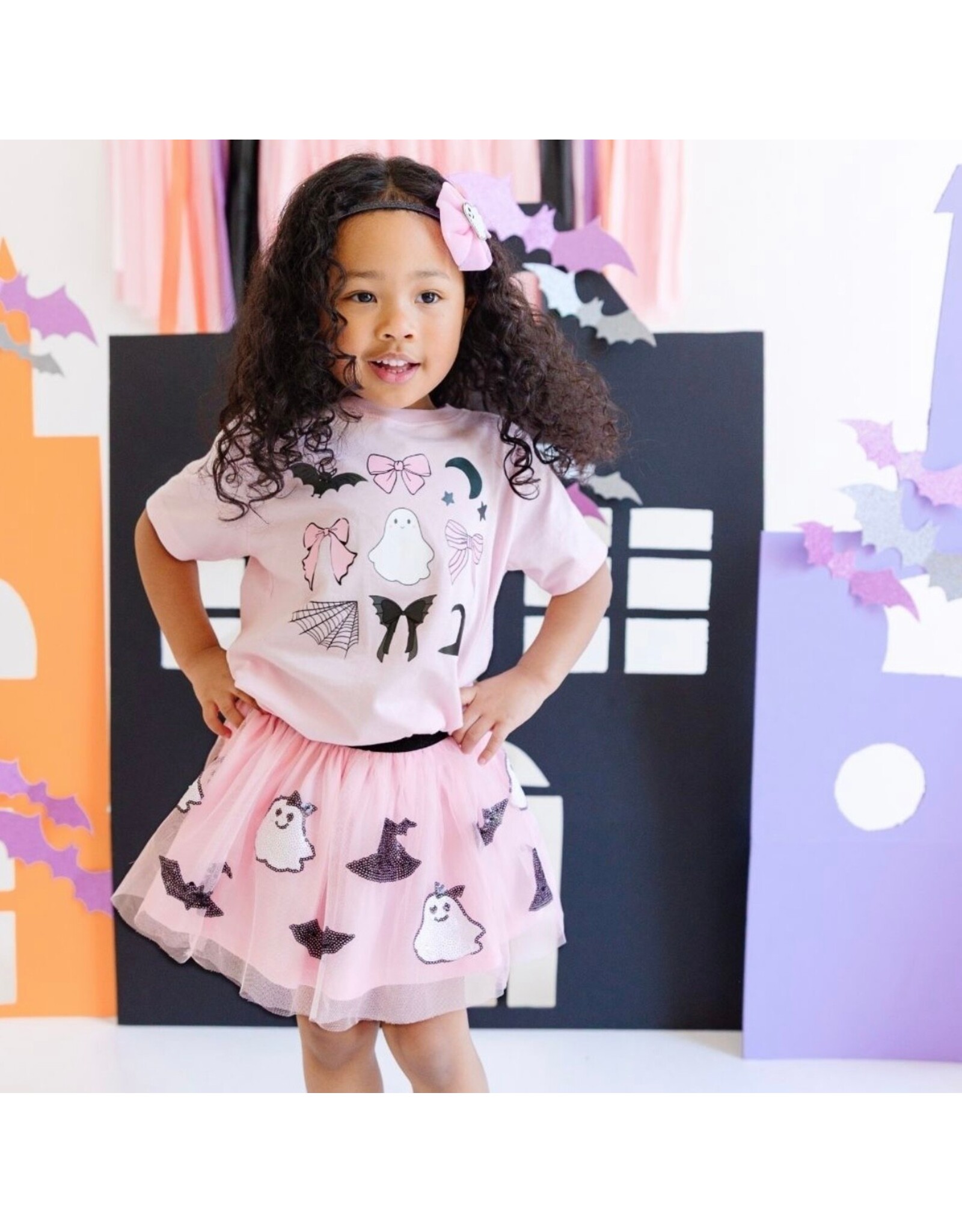 Sweet Wink- Spooky Coquette Halloween Ballet Pink TShirt