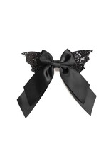 Sweet Wink- Glitter Bat Halloween Coquette Bow Clip