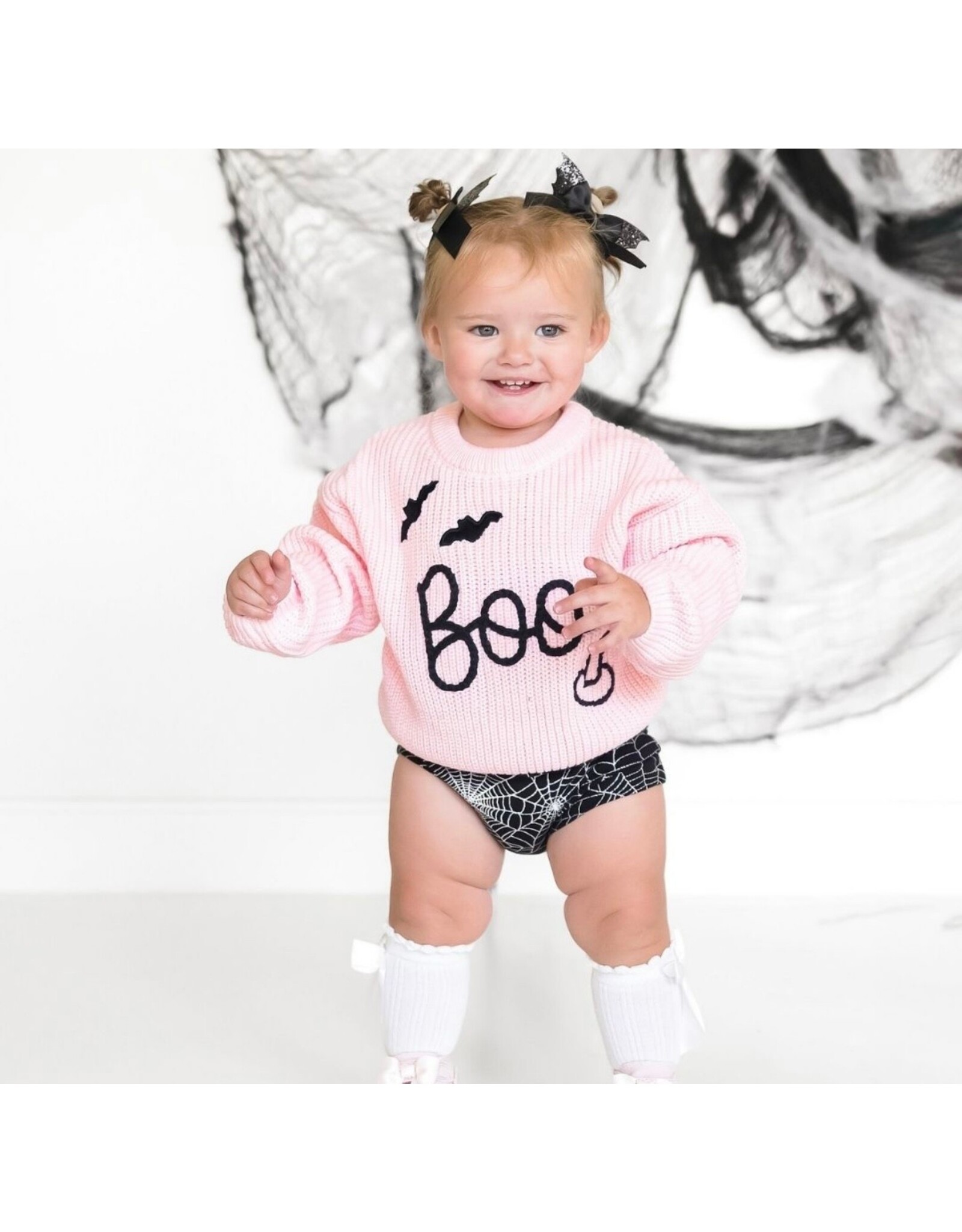 Sweet Wink- Boo Bat Knit Sweater