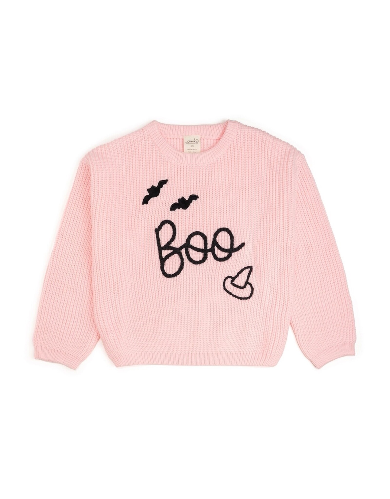Sweet Wink- Boo Bat Knit Sweater