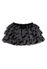 Sweet Wink- Flocked Bats Halloween Bow Tiered Tutu