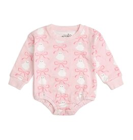 Sweet Wink- Coquette Ghost Pink Romper