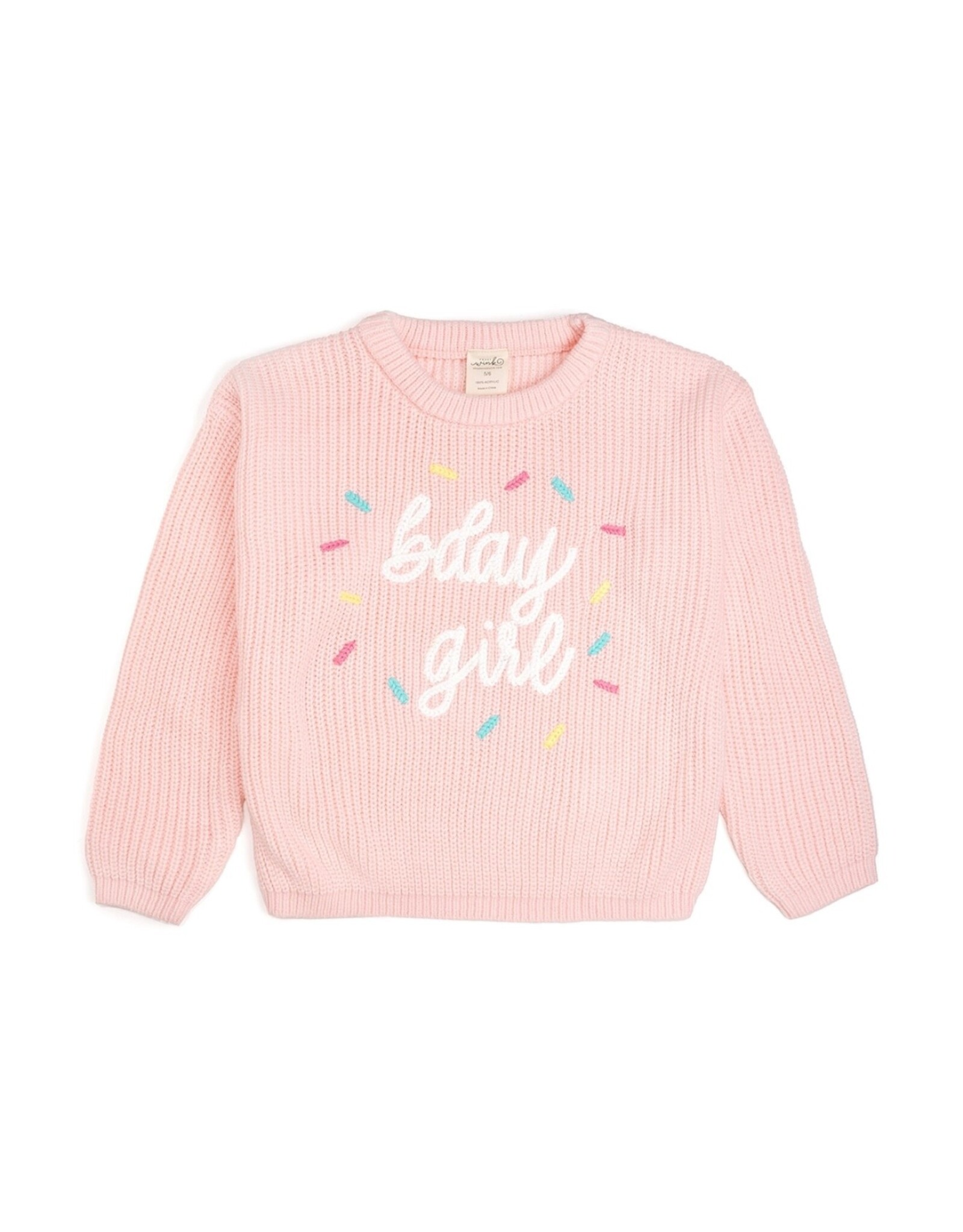 Sweet Wink Sweet Wink- Birthday Girl Sprinkle Knit Sweater