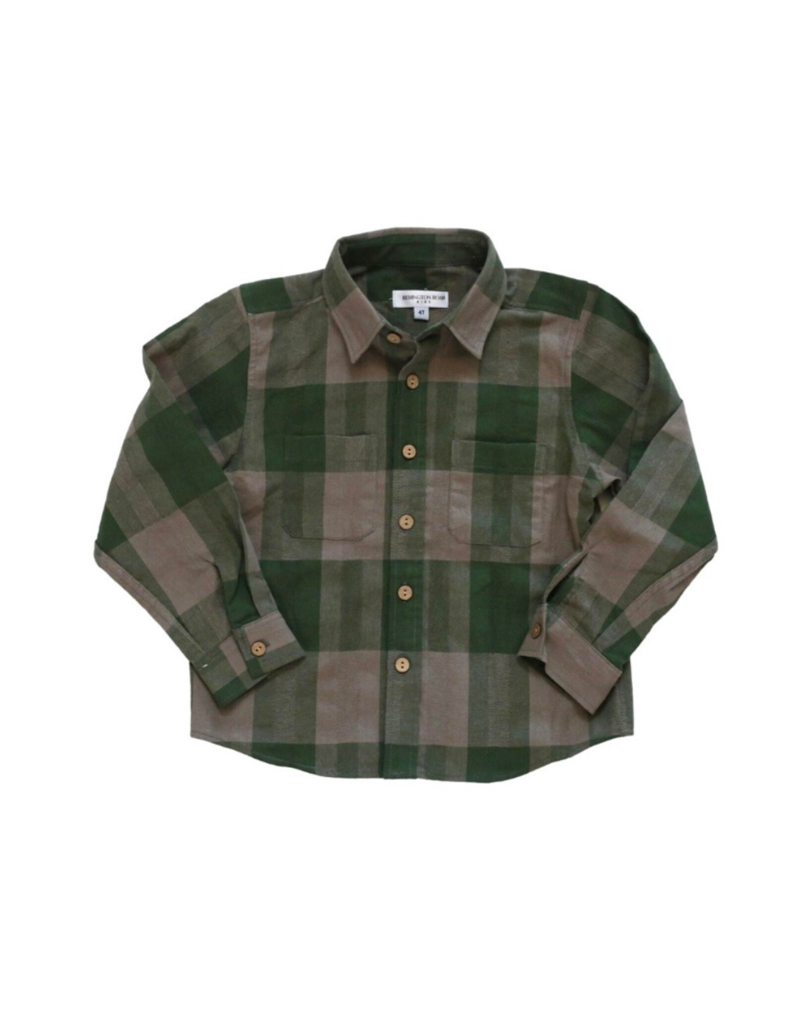 Be Girl Clothing Be Girl- Pine Flannel Button Down