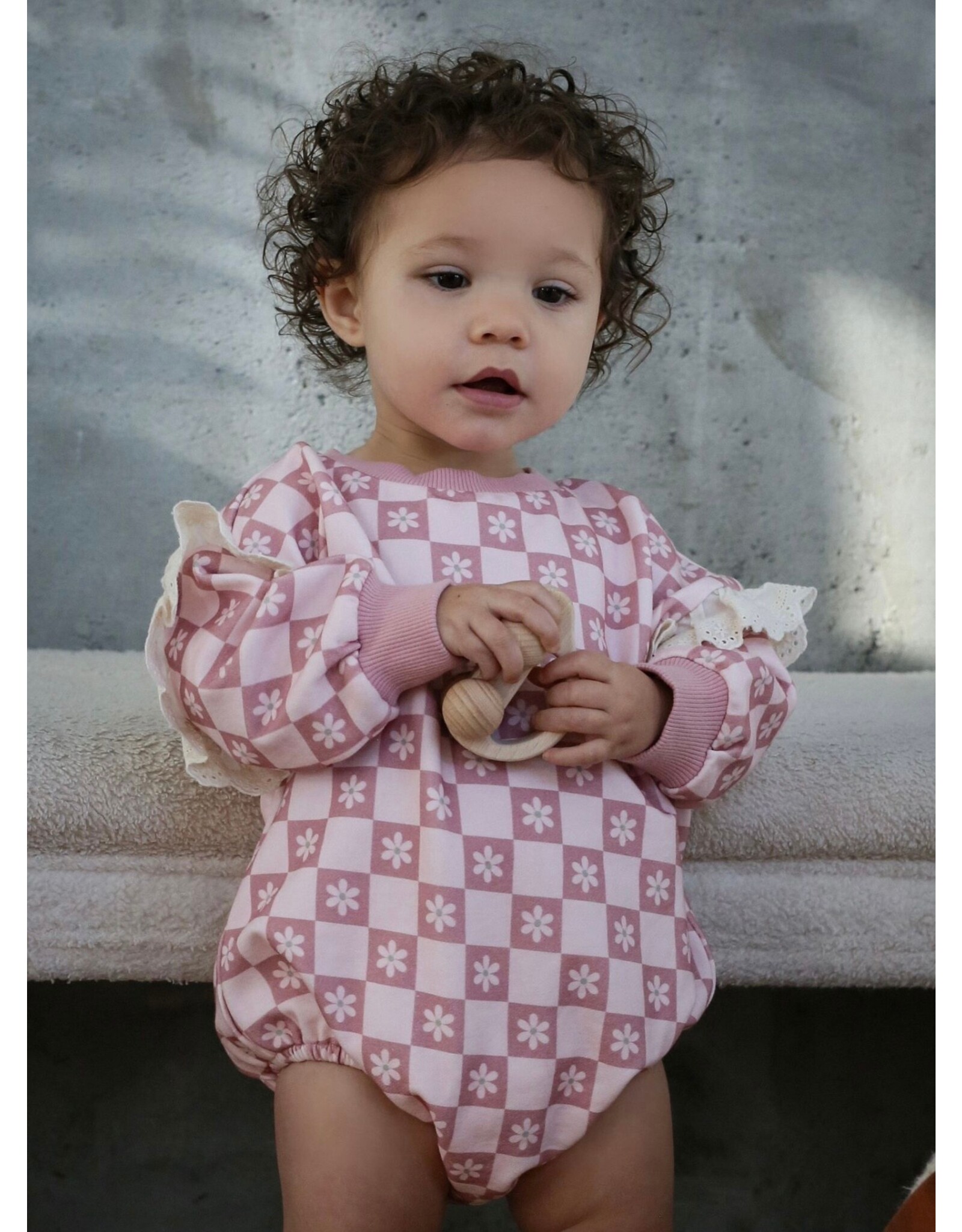 Be Girl Clothing Be Girl- Daisy French Terry Romper
