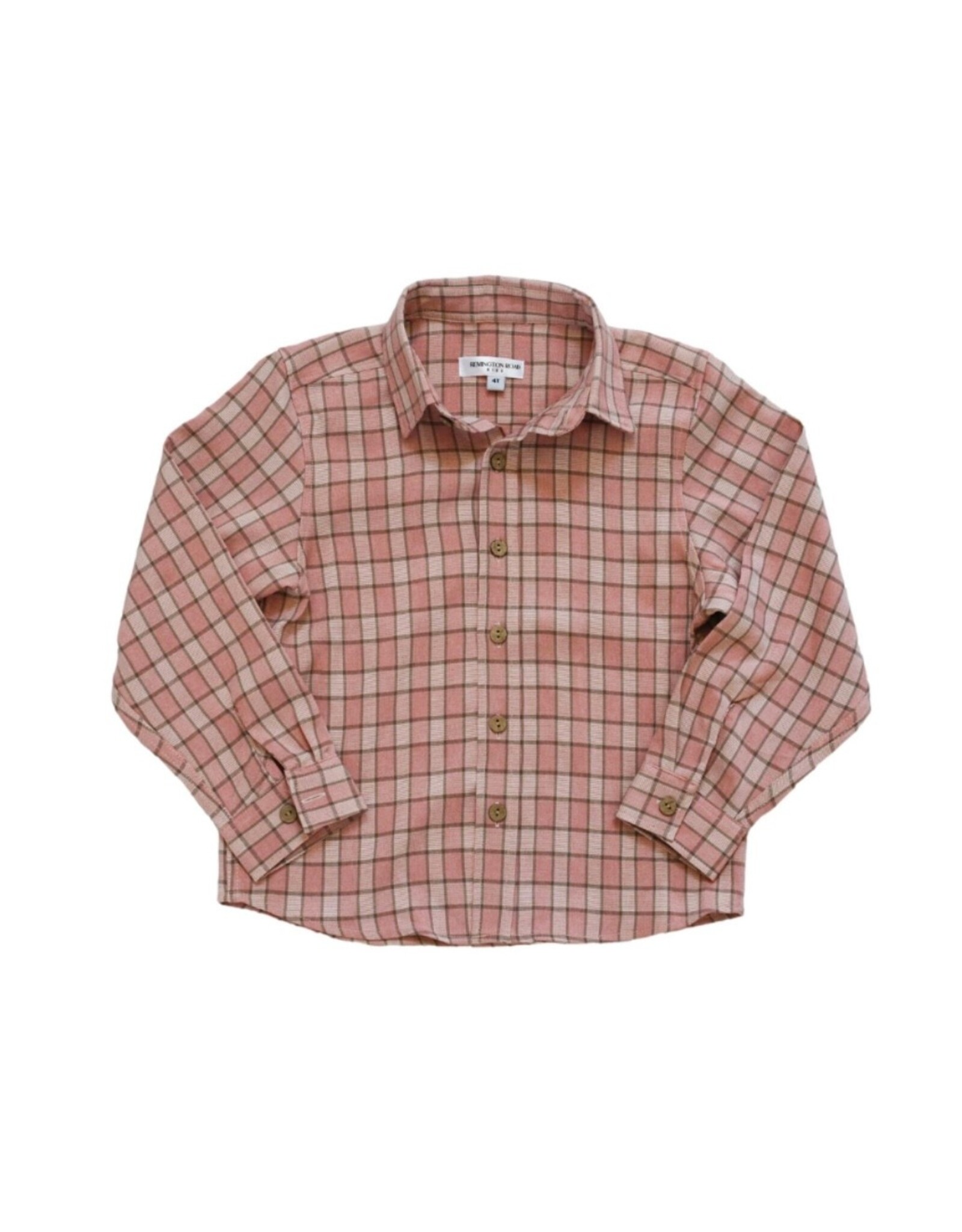 Be Girl Clothing Be Girl- Rose Plaid Button Down
