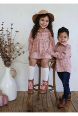 Be Girl Clothing Be Girl- Rose Plaid Button Down