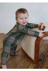 Be Girl Clothing Be Girl- Pine Flannel Collared One Piece