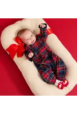 Magnetic Me Magnetic Me- Holiday Plaid Flannel Magnetic Ruffle Romper