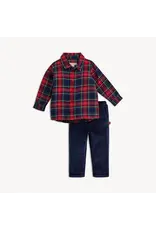 Magnetic Me Magnetic Me- Holiday Plaid Flannel Henley Top & Pant