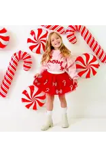 Sweet Wink- Candy Cane Coquette Sequin Tutu