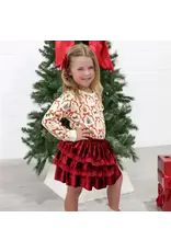 Sweet Wink- Ruby Red Velvet Tiered Christmas Tutu