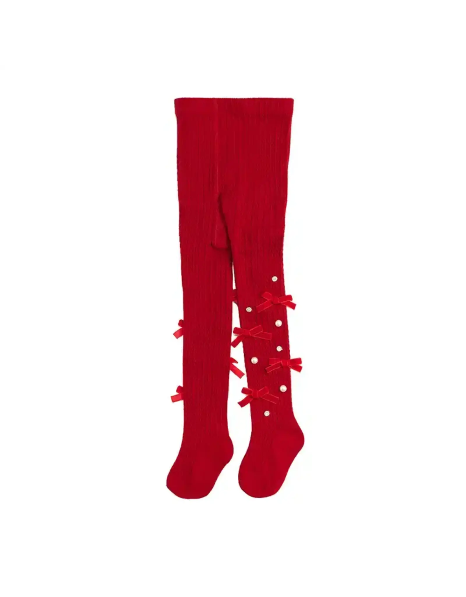 Sweet Wink - Ruby Red Bedazzled Tights