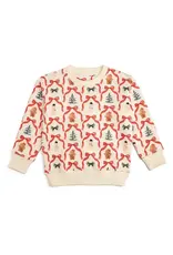 Sweet Wink- Christmas Cutie Sweatshirt: Natural