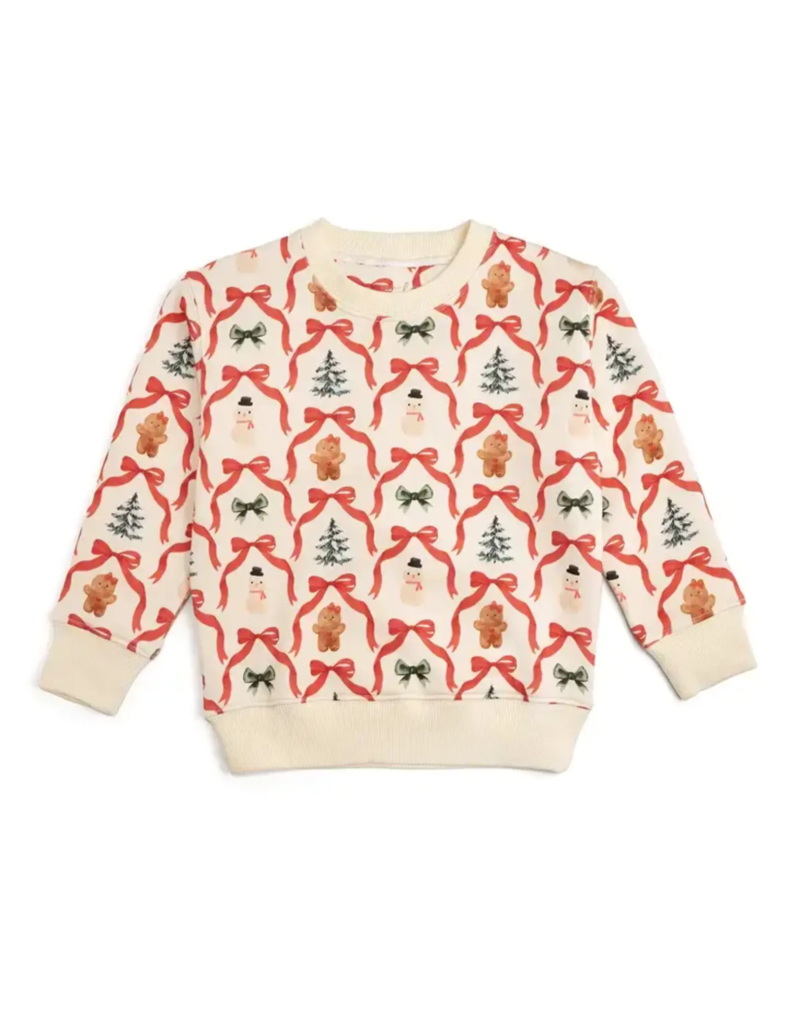Sweet Wink- Christmas Cutie Sweatshirt: Natural