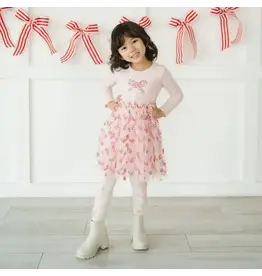 Sweet Wink- Candy Cane Confetti Christmas L/S Tutu Dress