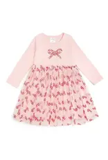 Sweet Wink- Candy Cane Confetti Christmas L/S Tutu Dress