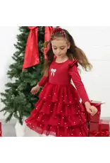 Sweet Wink Sweet Wink- Christmas Pearl L/S Tutu Dress