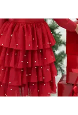 Sweet Wink Sweet Wink- Christmas Pearl L/S Tutu Dress