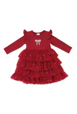 Sweet Wink Sweet Wink- Christmas Pearl L/S Tutu Dress