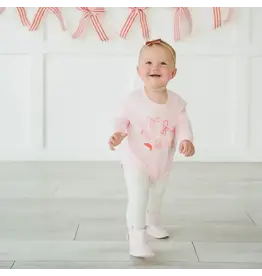 Sweet Wink- Christmas Fun L/S Romper: Ballet