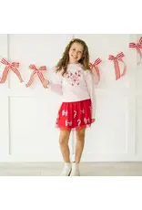 Sweet Wink- Candy Cane Patch Christmas Sweatshirt: Ballet