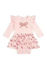 Sweet Wink- Candy Cane Confetti Christmas Tutu Bodysuit