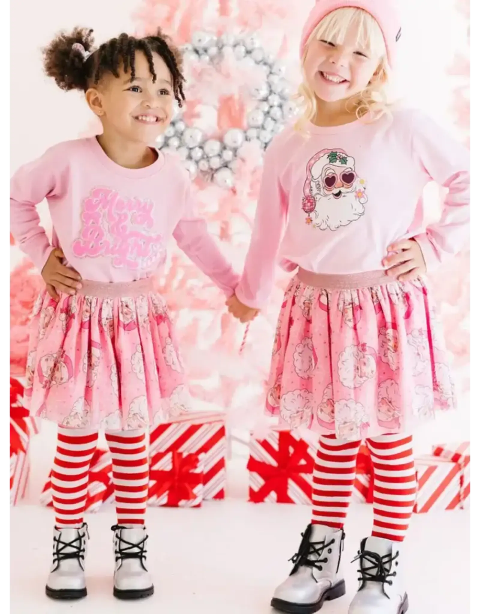 Sweet Wink- Merry & Bright Patch Christmas Sweatshirt