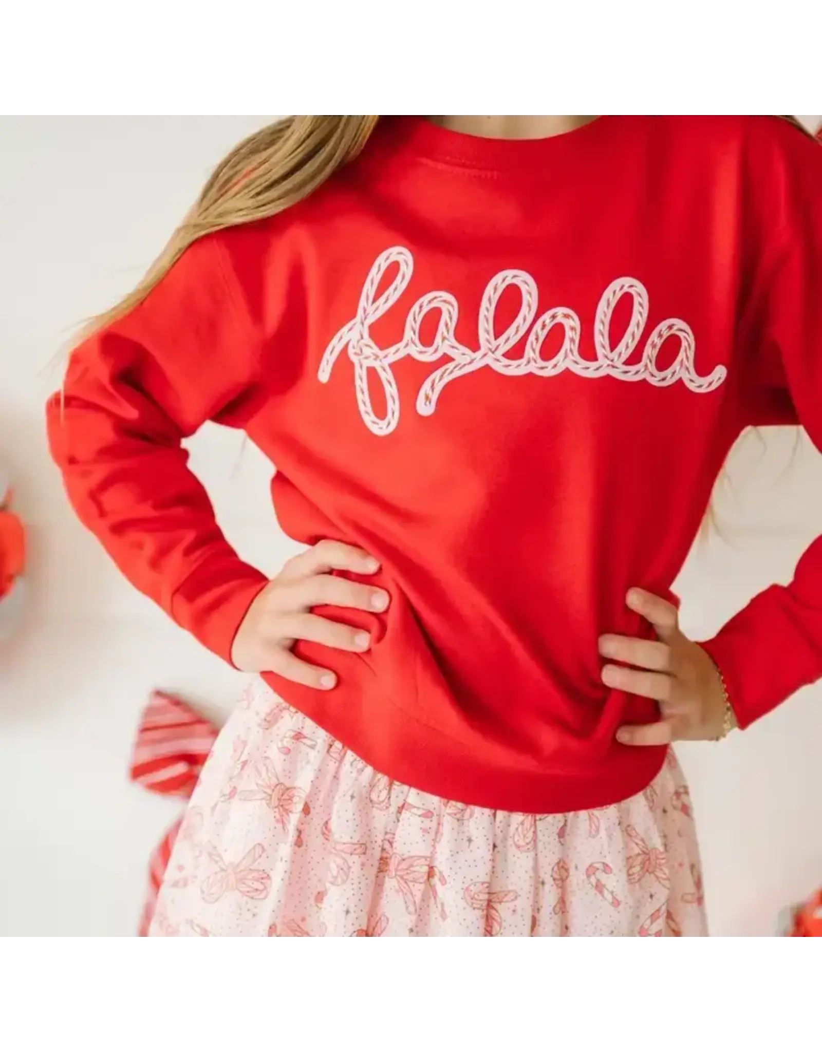 Sweet Wink- Falala Patch Christmas Sweatshirt