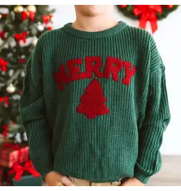 Sweet Wink-  Merry Patch Christmas Knit Sweater