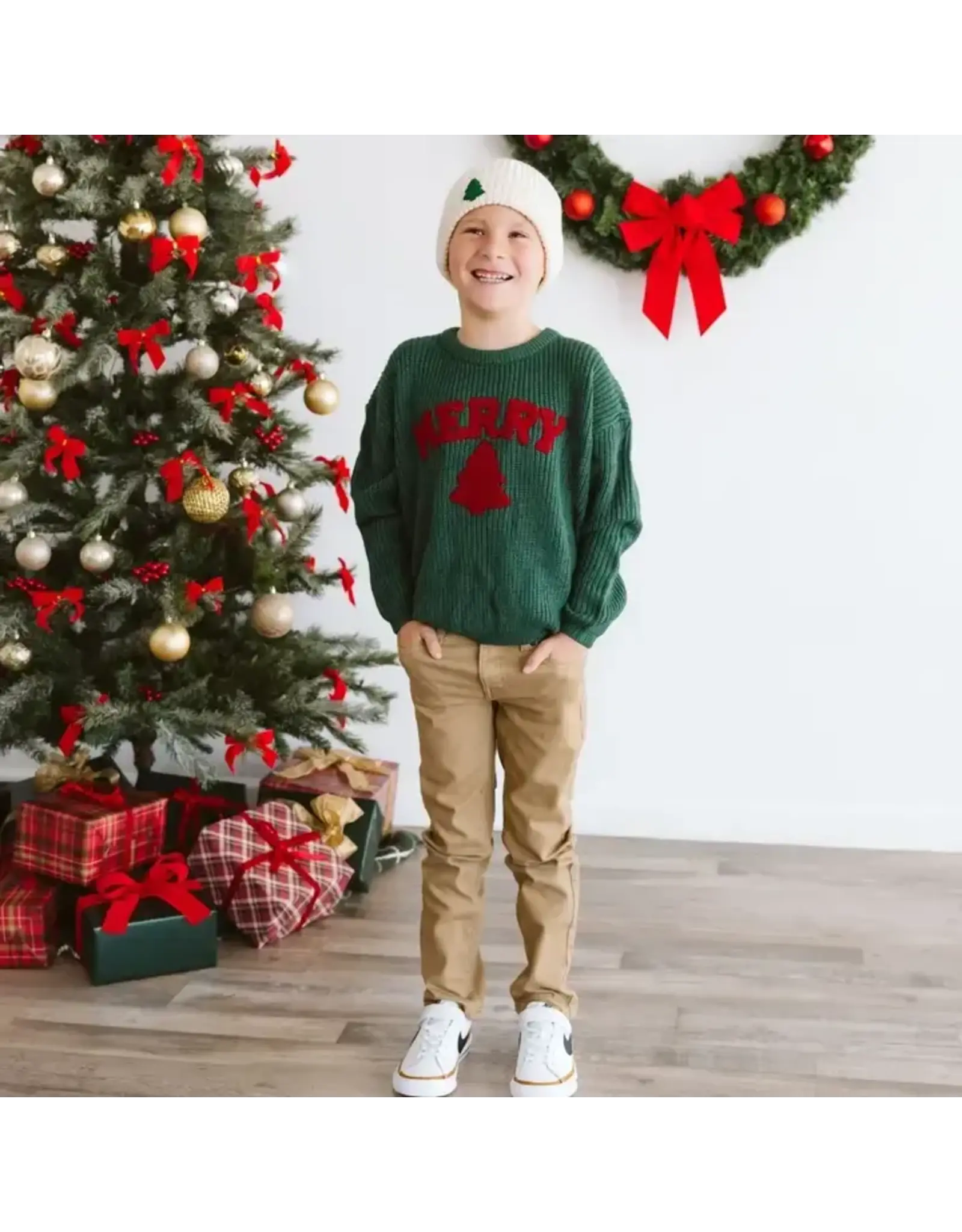 Sweet Wink-  Merry Patch Christmas Knit Sweater
