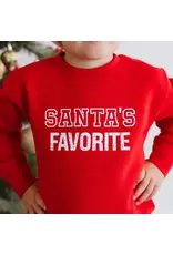 Sweet Wink- Santa's Favorite Red Sweatshirt