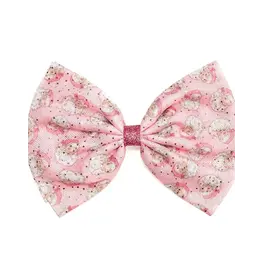 Sweet Wink- Retro Santa Christmas Tulle Bow Clip