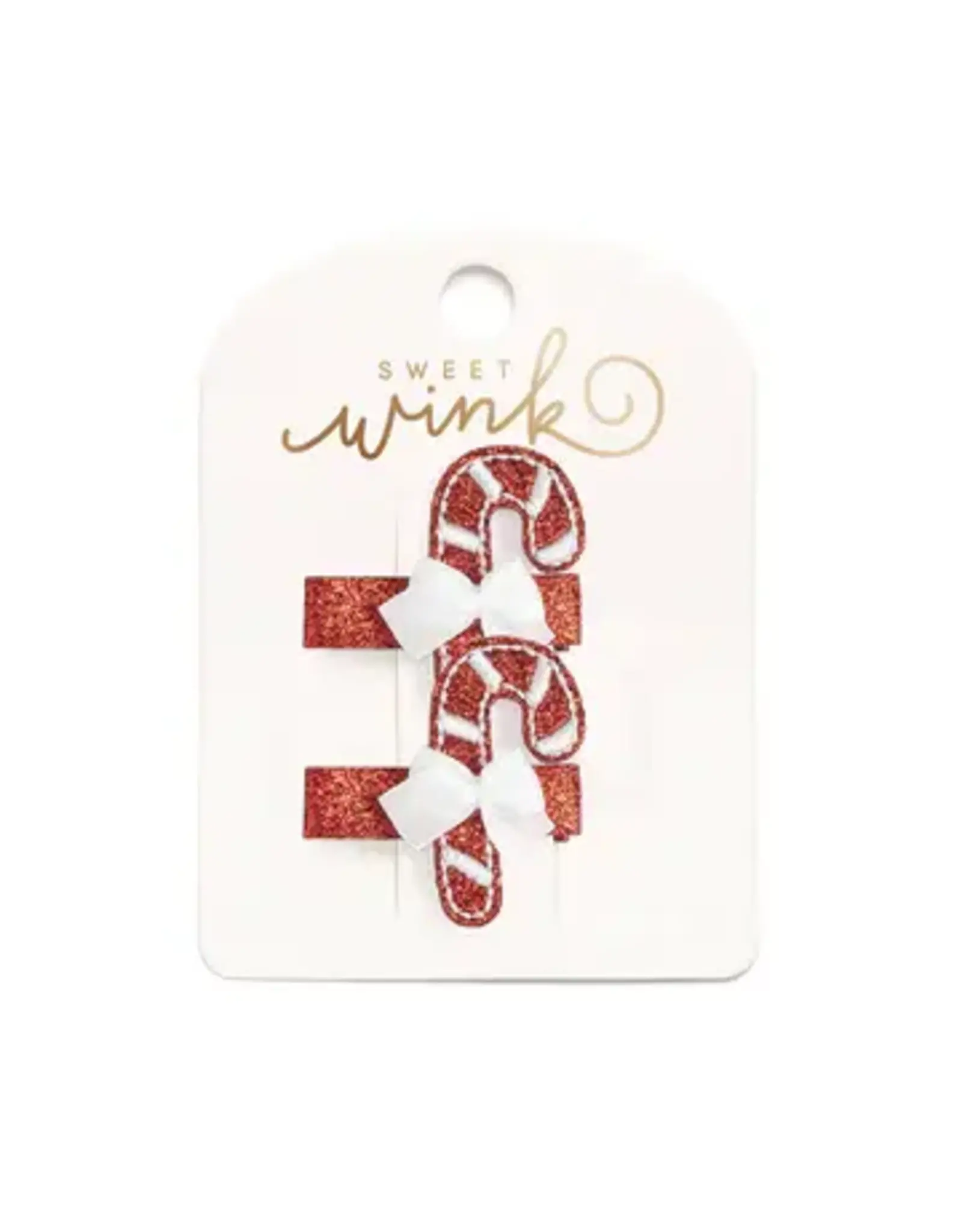 Sweet Wink- Candy Cane Christmas Clip Set