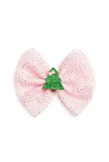 Sweet Wink- Christmas Tree Tulle Bow Clip