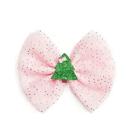 Sweet Wink- Christmas Tree Tulle Bow Clip
