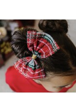 Sweet Wink- Christmas Bow Plaid Clip