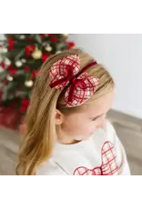 Sweet Wink- Christmas Plaid Layered Bow Headband