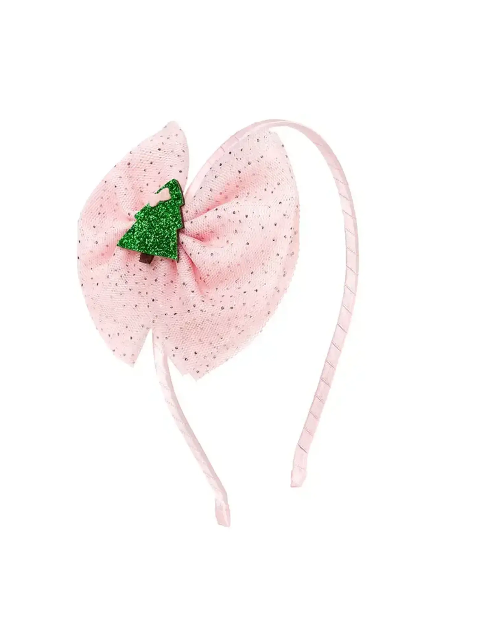 Sweet Wink- Christmas Tree Tulle Bow Headband