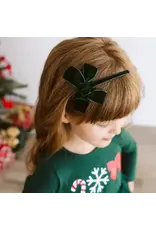 Sweet Wink- Emerald Green Velvet Bow Christmas Headband
