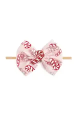 Sweet Wink- Candy Cane Confetti Christmas Tulle Soft Headband