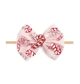 Sweet Wink- Candy Cane Confetti Christmas Tulle Soft Headband