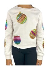 Paper Flowers- All Over Sequins Ornament Sweatshirt