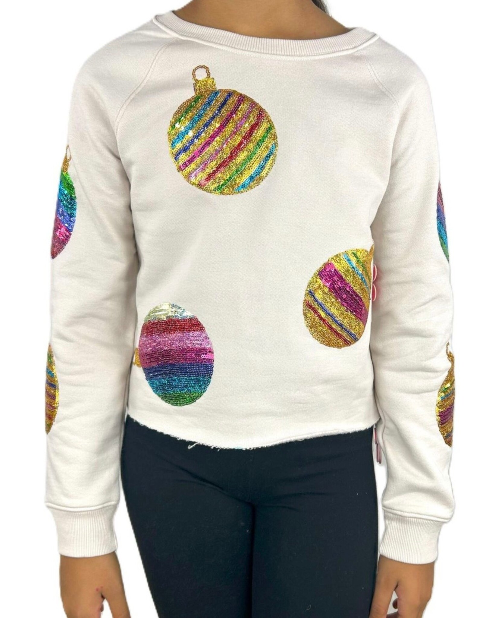 Paper Flowers- All Over Sequins Ornament Sweatshirt