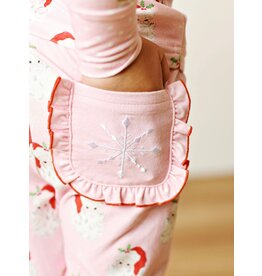 Swoon Baby Swoon Baby- Holiday Pink Butterknit 2pc Pajama