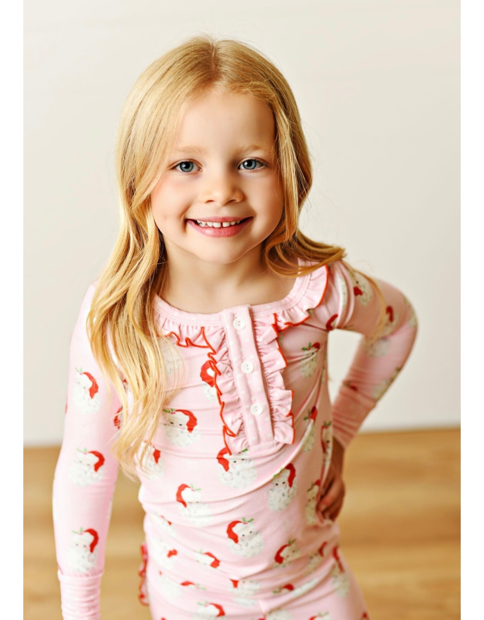 Swoon Baby Swoon Baby- Holiday Pink Butterknit 2pc Pajama