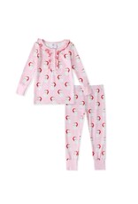 Swoon Baby Swoon Baby- Holiday Pink Butterknit 2pc Pajama